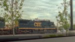 CSX C40-8 Locomotive leading the train